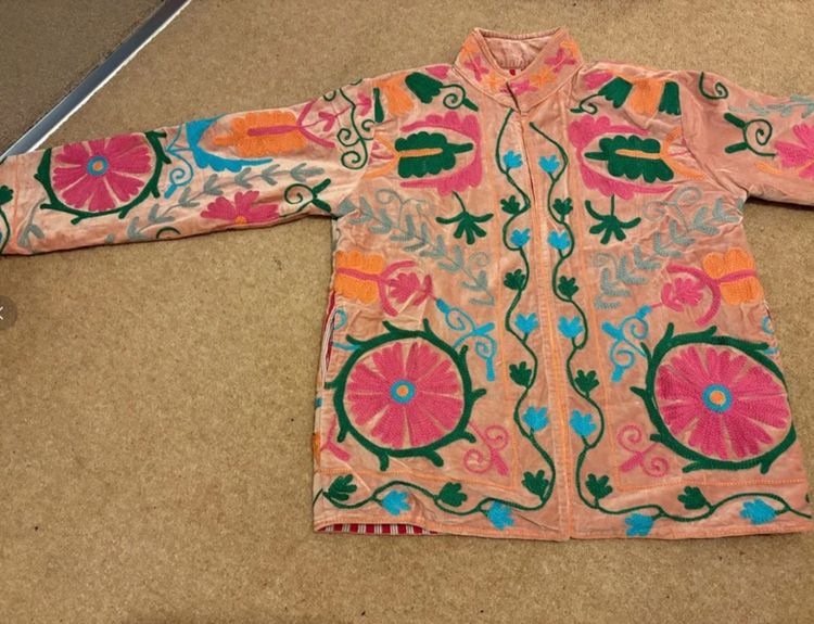 Pink Velvet Suzani Jacket image 4